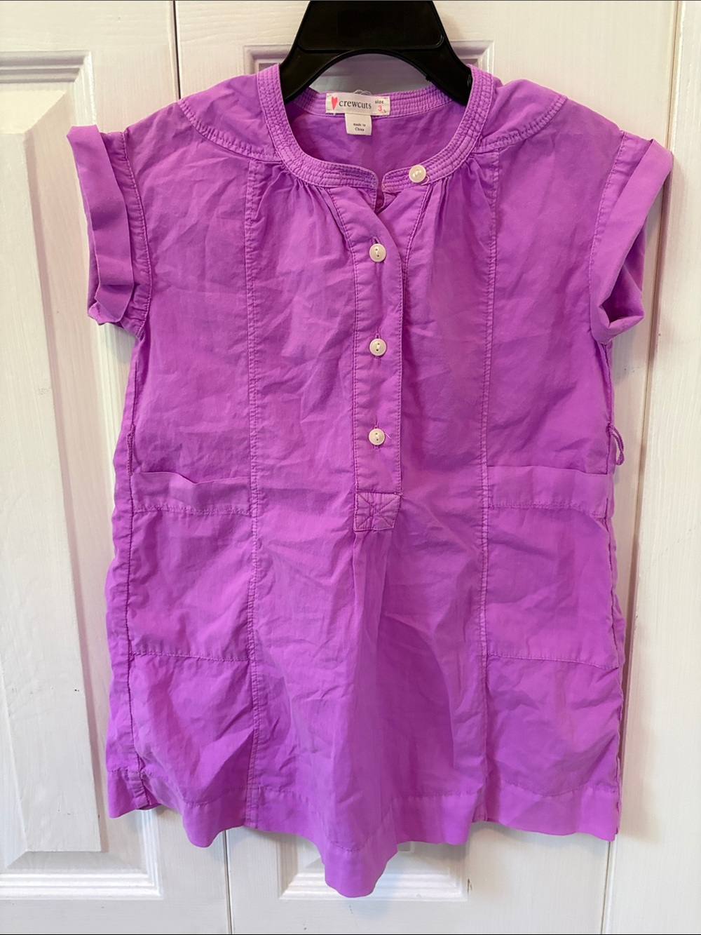 Crewcuts Lavender-Purple Cap-Sleeve Tunic Dress